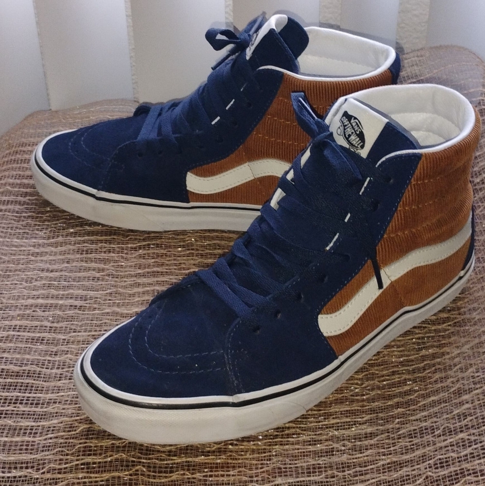 Vans - Sk8-Hi | Mini Cord Blue - Brown Unisex